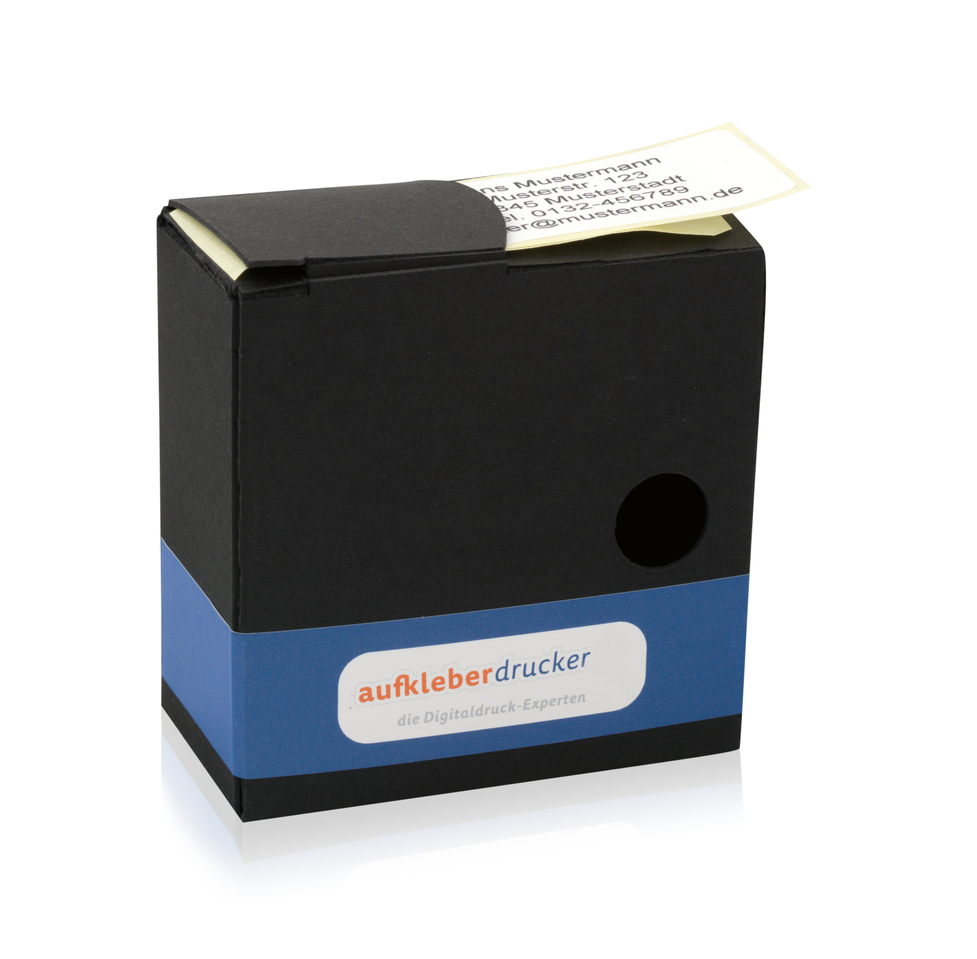 Adressetiketten mit Logo, 60x30 mm, 250 Stück, Rollenetiketten, im Spenderkarton, von aufkleberdrucker.de