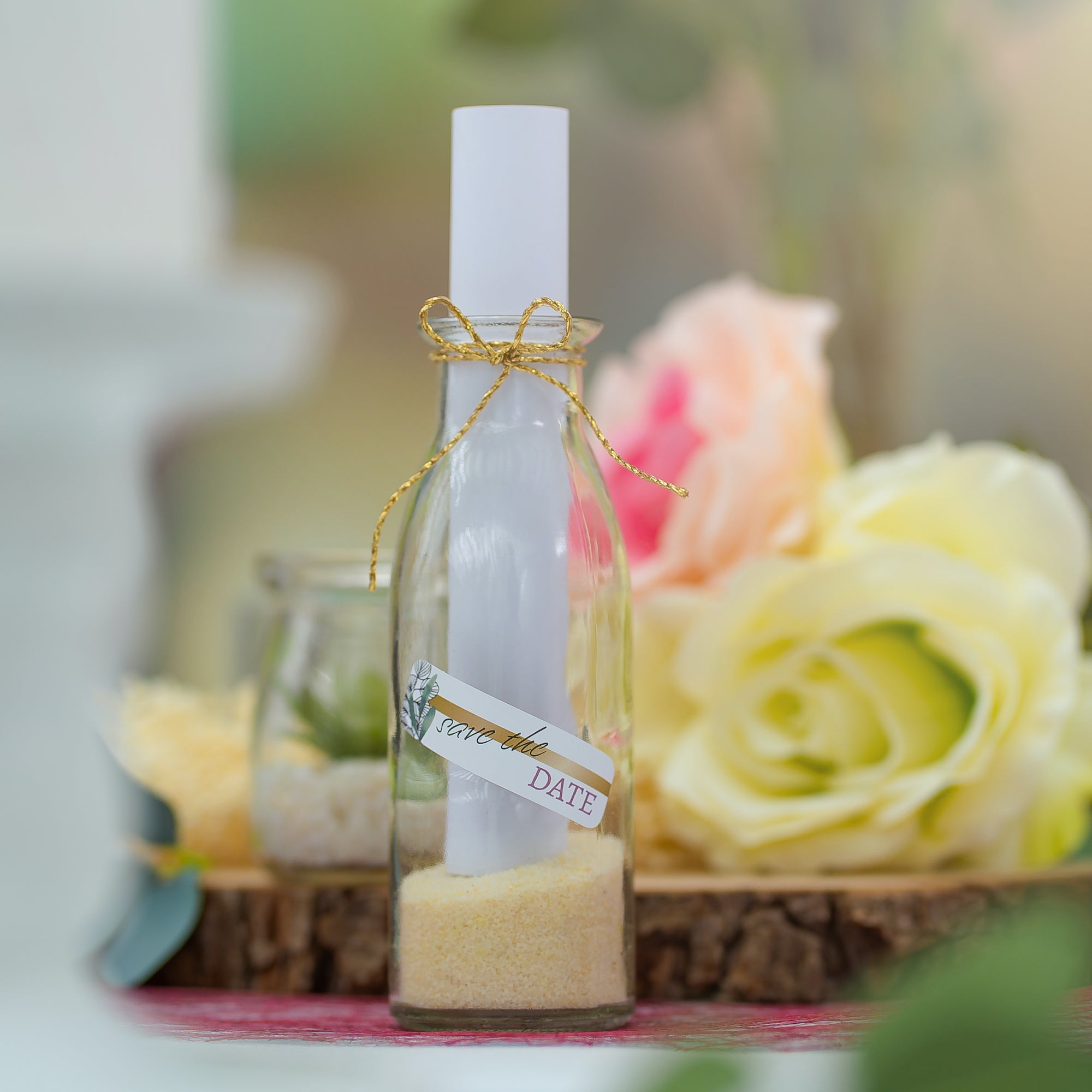 Hochzeit-Aufkleber mit Eukalyptus-Design, Set mit 80 verschiedenen Größen und Texten, ideal für Save the Date Karten.