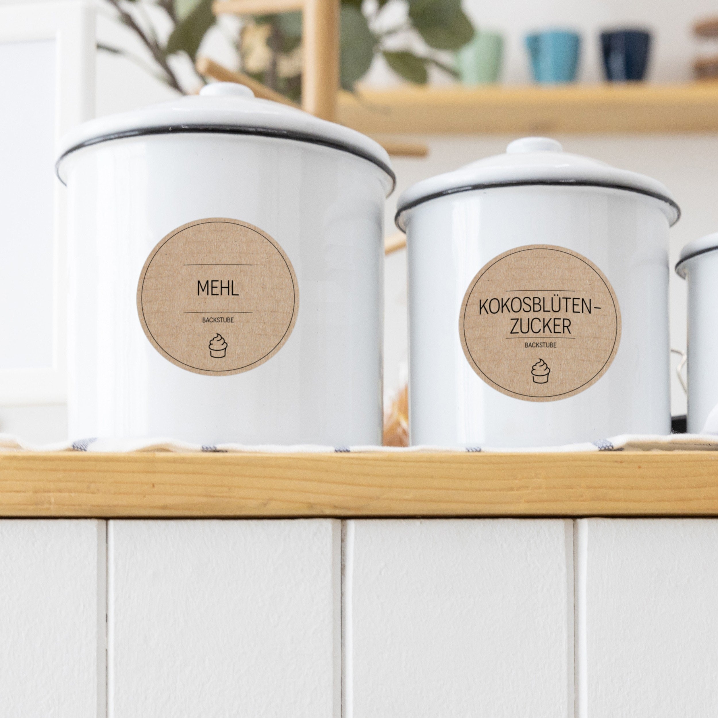 Back-Etiketten – Aufkleber für Backzutaten (Set mit 120 Aufklebern)