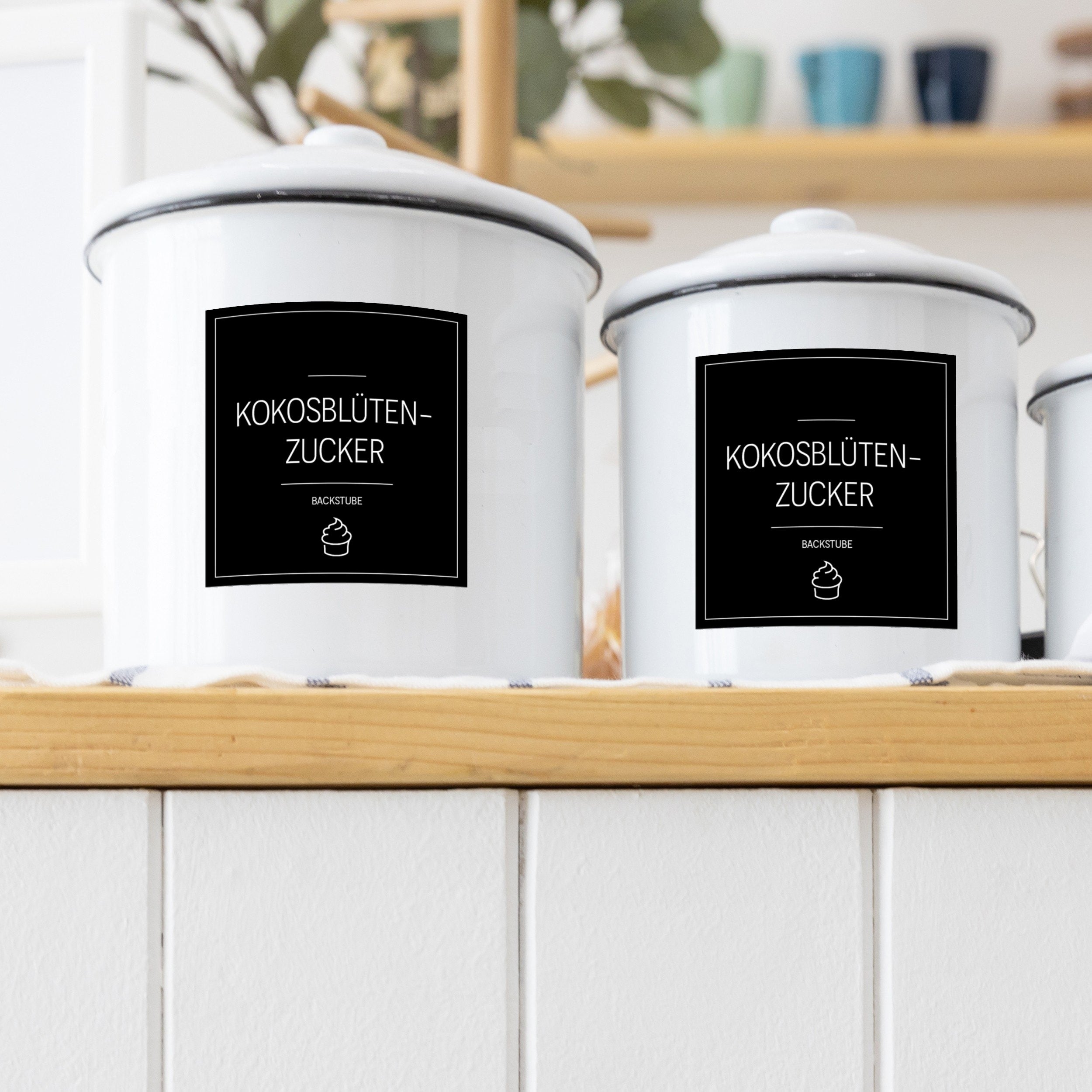 Back-Etiketten – Aufkleber für Backzutaten (Set mit 120 Aufklebern)