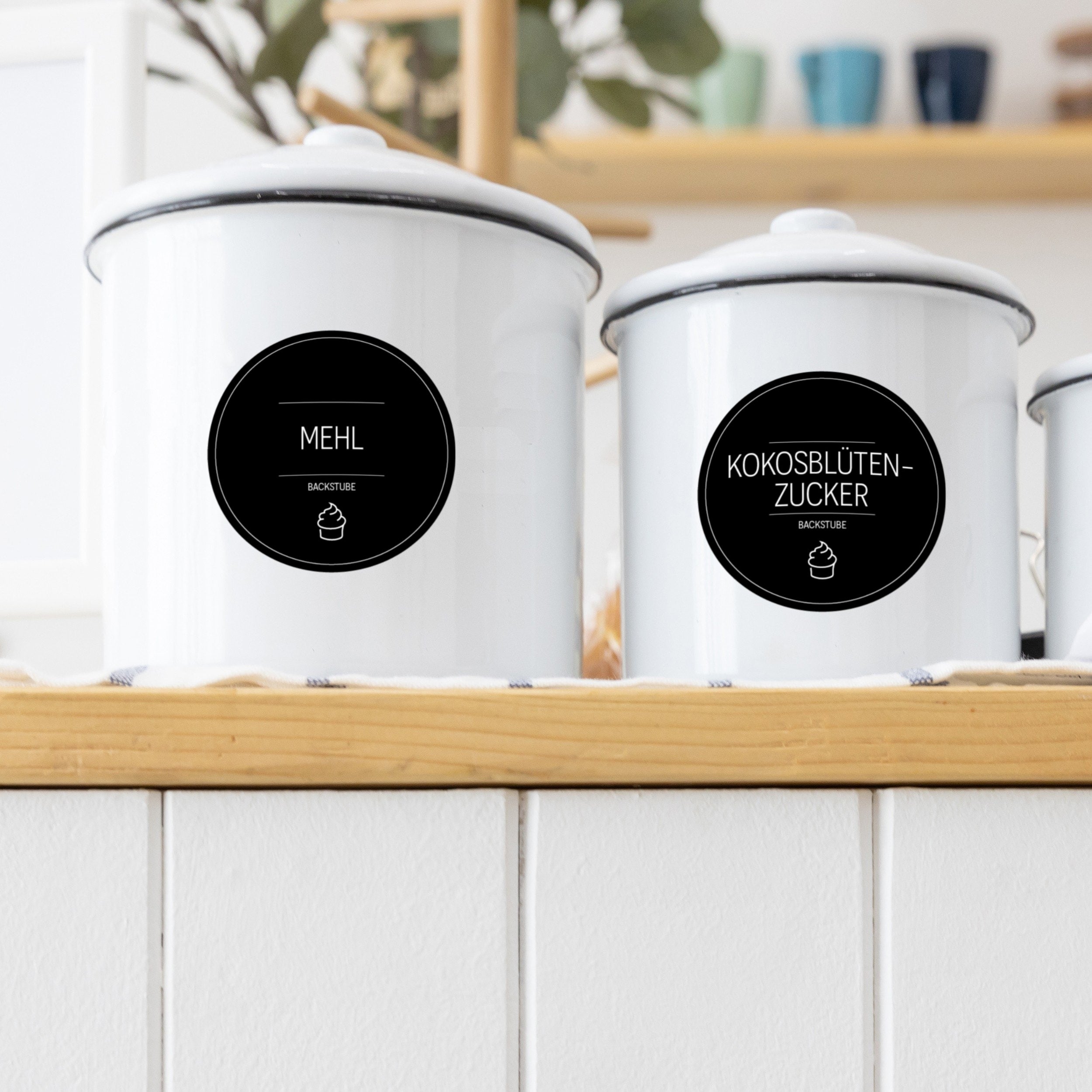 Back-Etiketten – Aufkleber für Backzutaten (Set mit 120 Aufklebern)