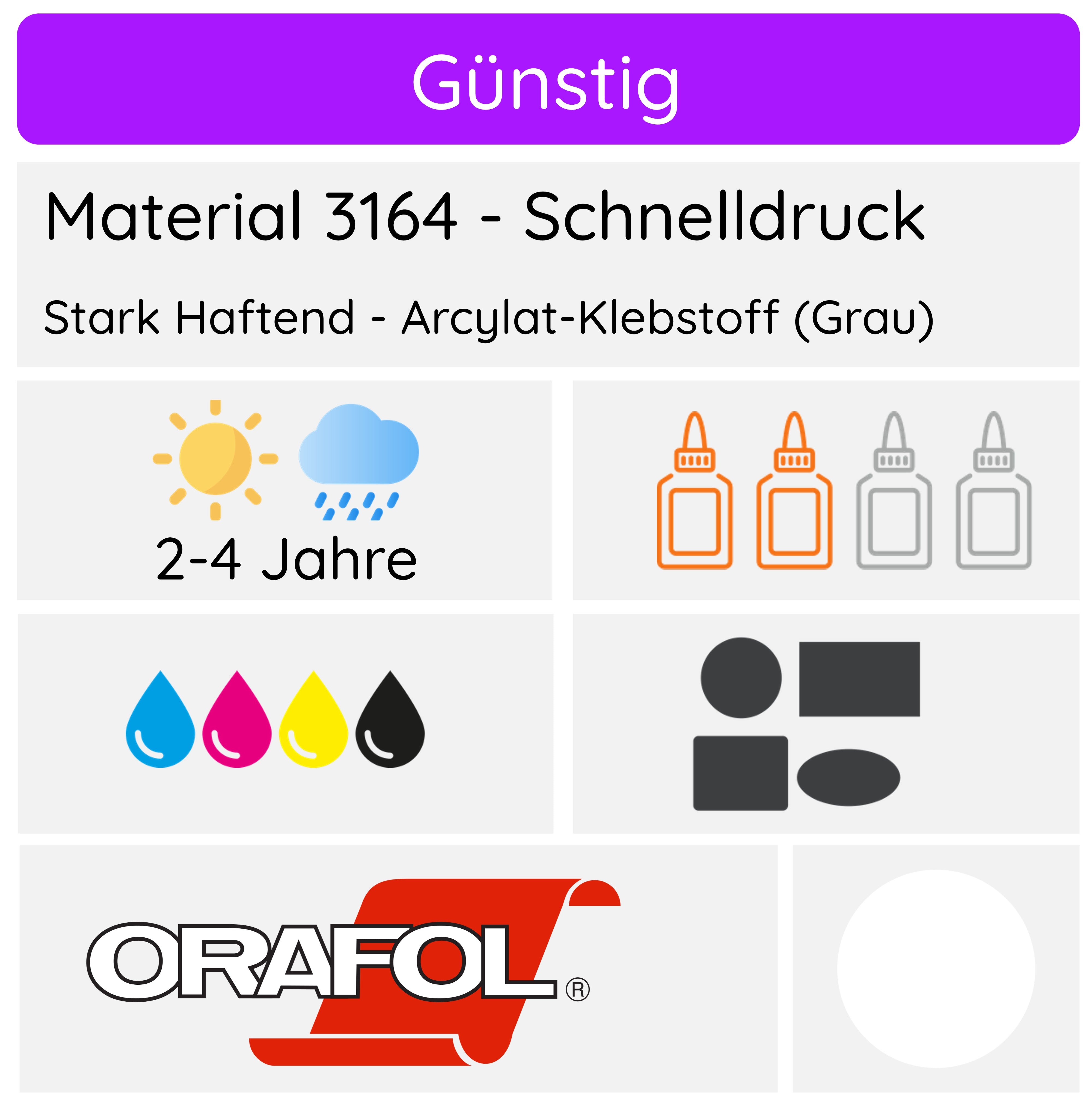 Folienaufkleber – Günstige Vinyl Aufkleber Standard ECO - aufkleberdrucker.de