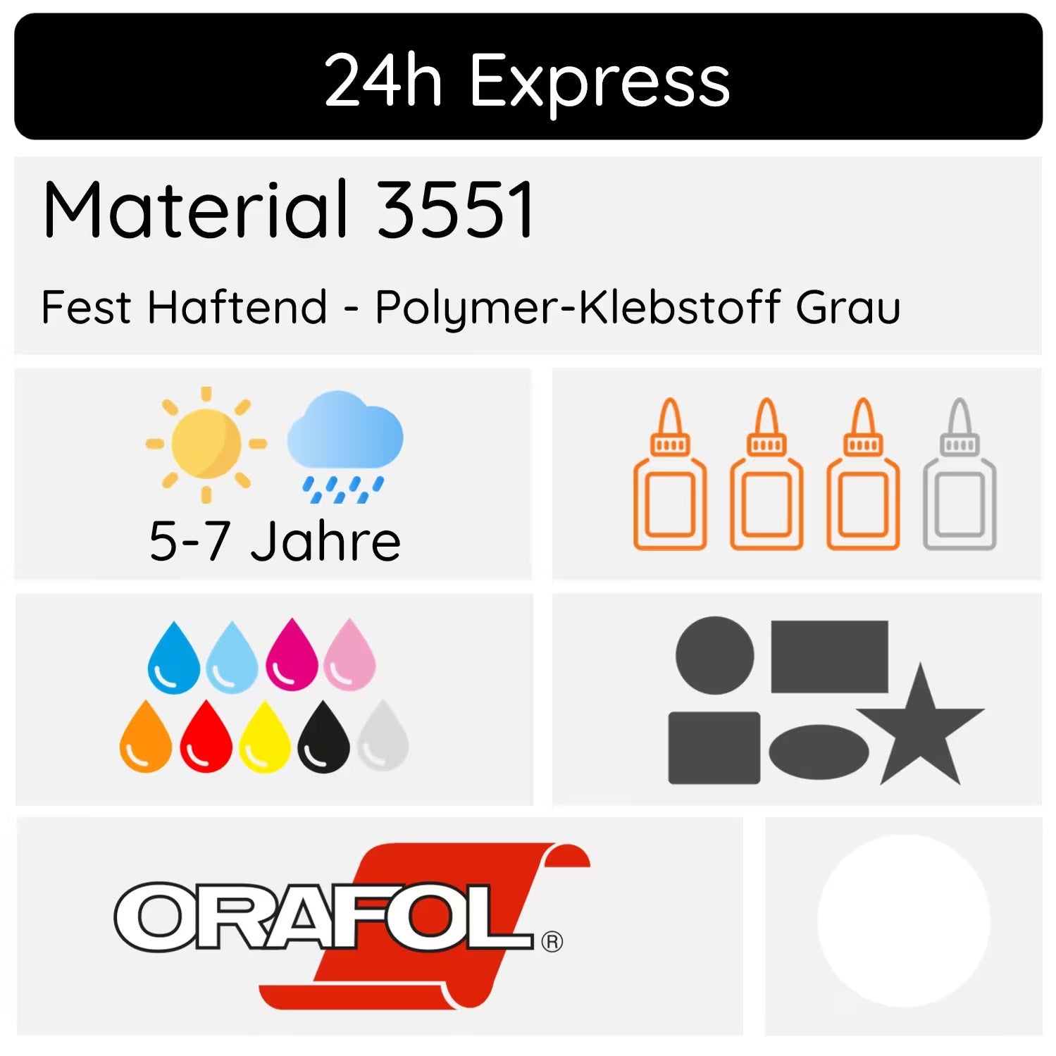 Folienaufkleber - Expressversand - Premium Aufkleber - aufkleberdrucker.de