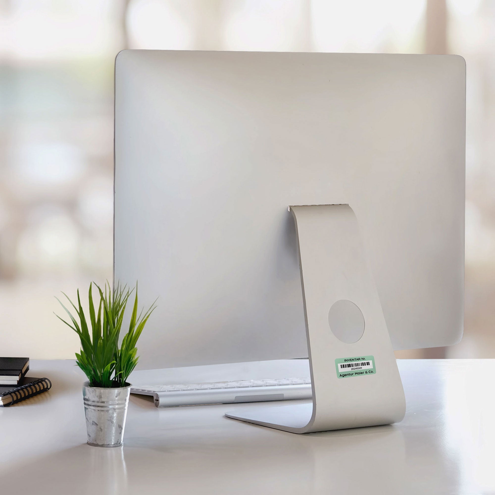 Seriennummer Aufkleber / Inventar Aufkleber 100 Stück 48x24 mm mit fortlaufender Nummer