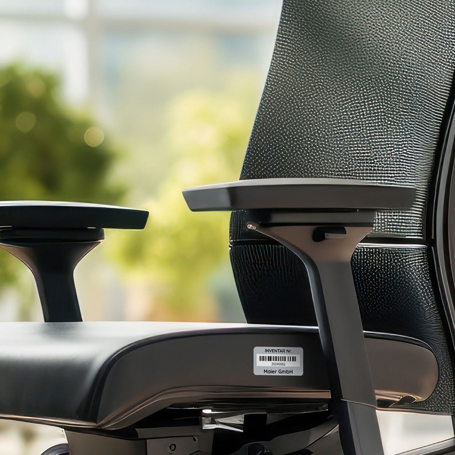 Seriennummer Aufkleber / Inventar Aufkleber 100 Stück 48x24 mm mit fortlaufender Nummer