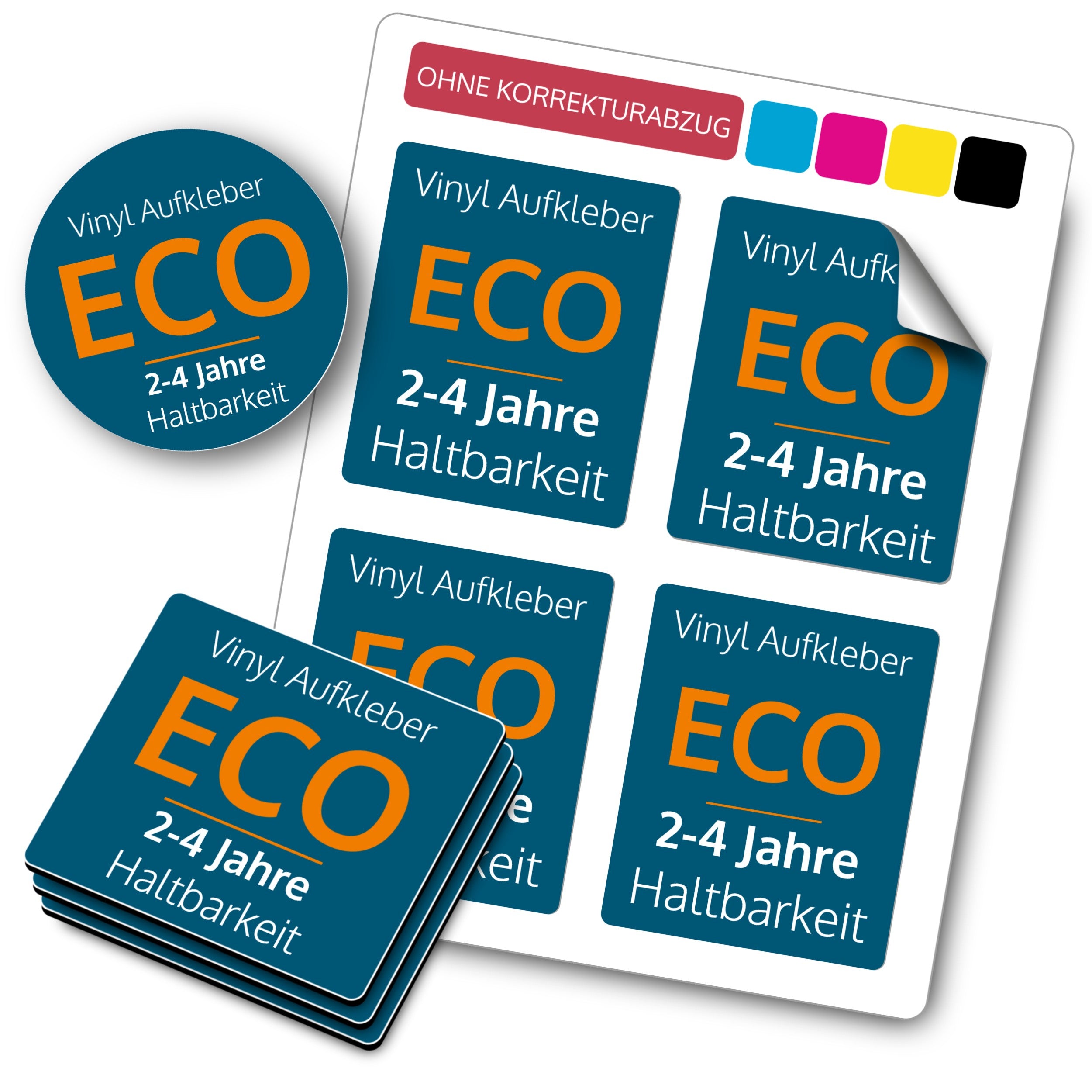Folienaufkleber – Günstige Vinyl Aufkleber Standard ECO - aufkleberdrucker.de