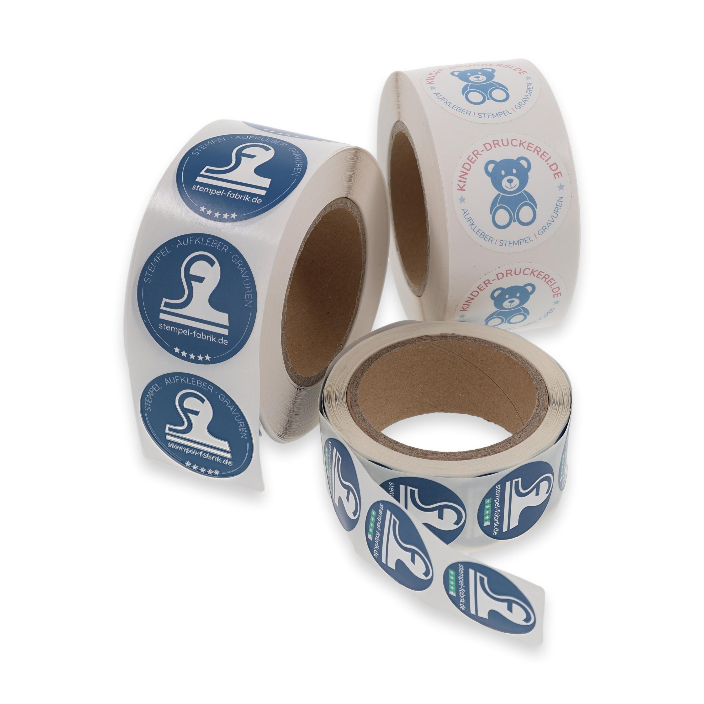 Bedruckte Haftpapier-Etiketten auf Rollen / Digitaldruck Rollenetiketten - aufkleberdrucker.de