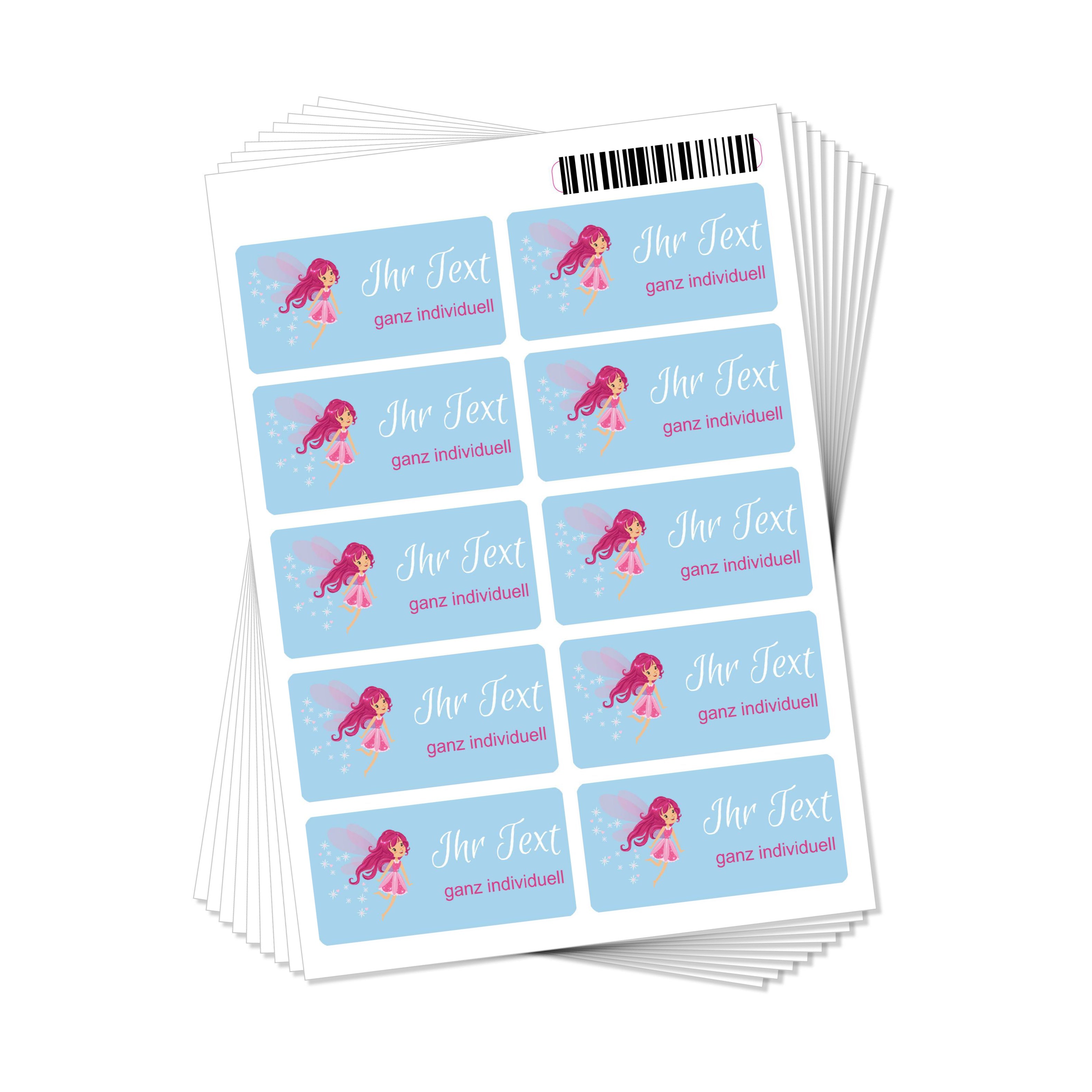 50 individuelle Adressaufkleber mit Namensaufklebern, 50x25 mm, für Schule, Kita und Co., aufkleberdrucker.de