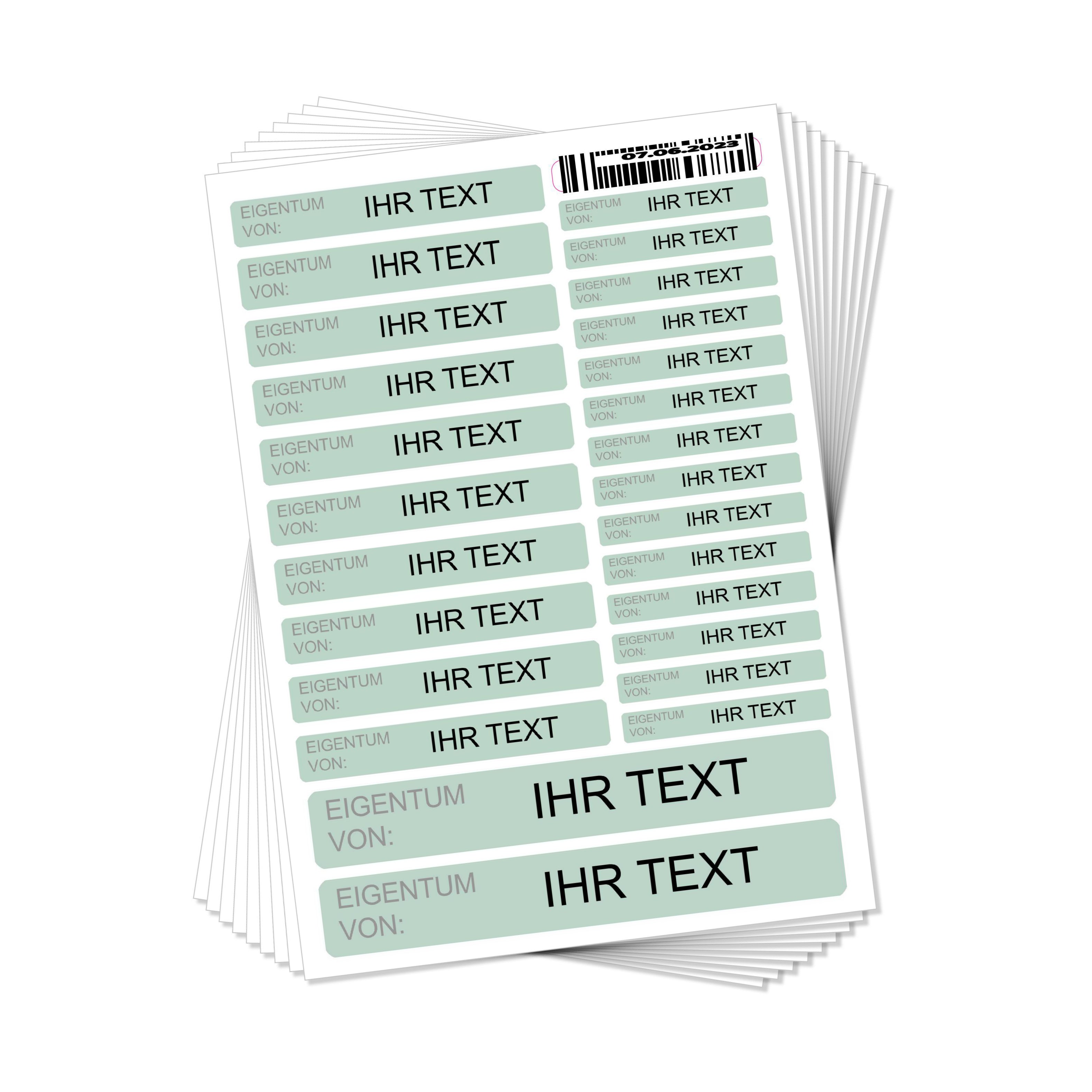 260 Stück Senioren-Namensaufkleber, 3 Größen, für Spülmaschine und Waschmaschine, langlebige Etiketten von aufkleberdrucker.de