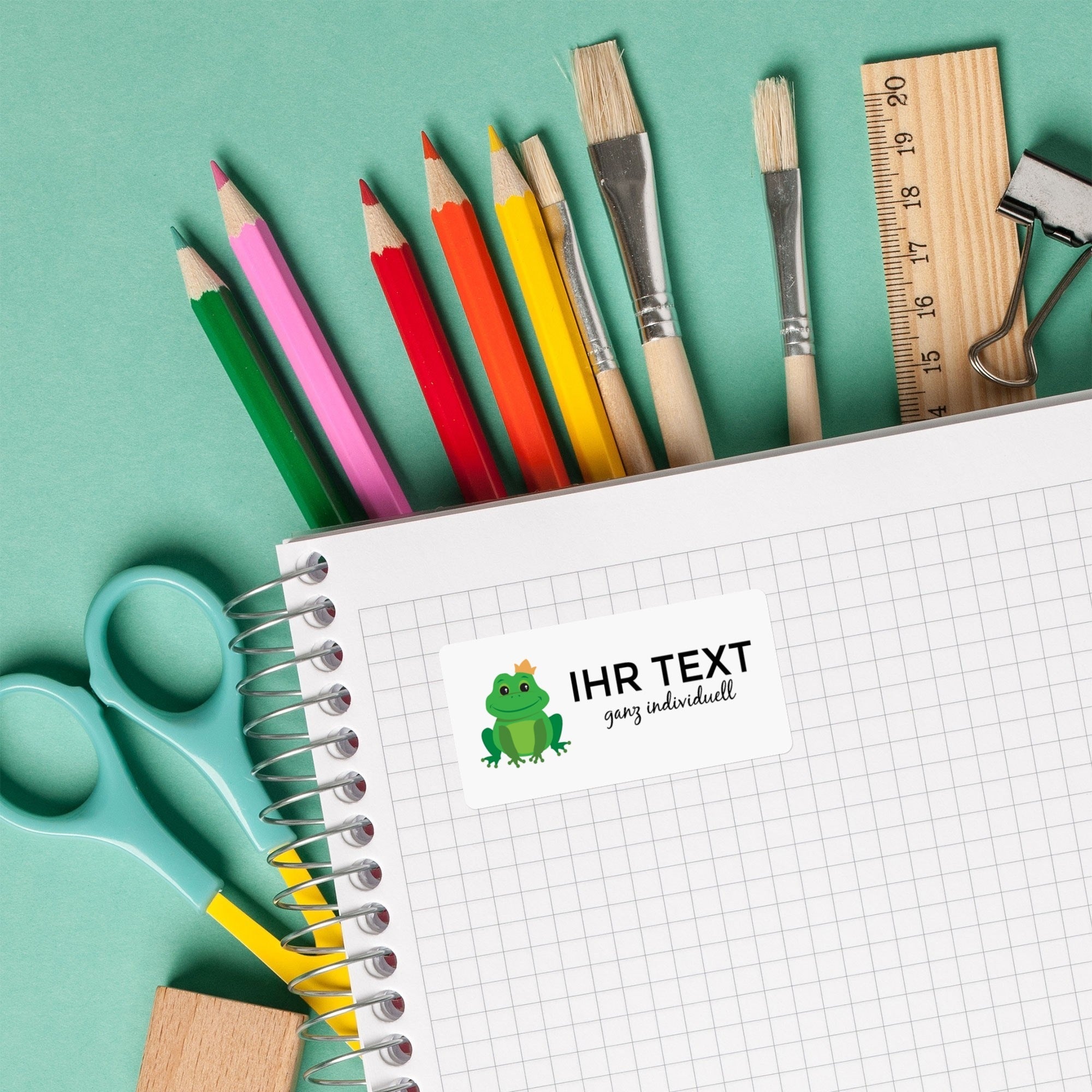 Adress-Etiketten für Kinder von aufkleberdrucker.de, 60x30 mm, 250 Stück, in Spenderkarton, auf Rolle, farbenfrohes Design