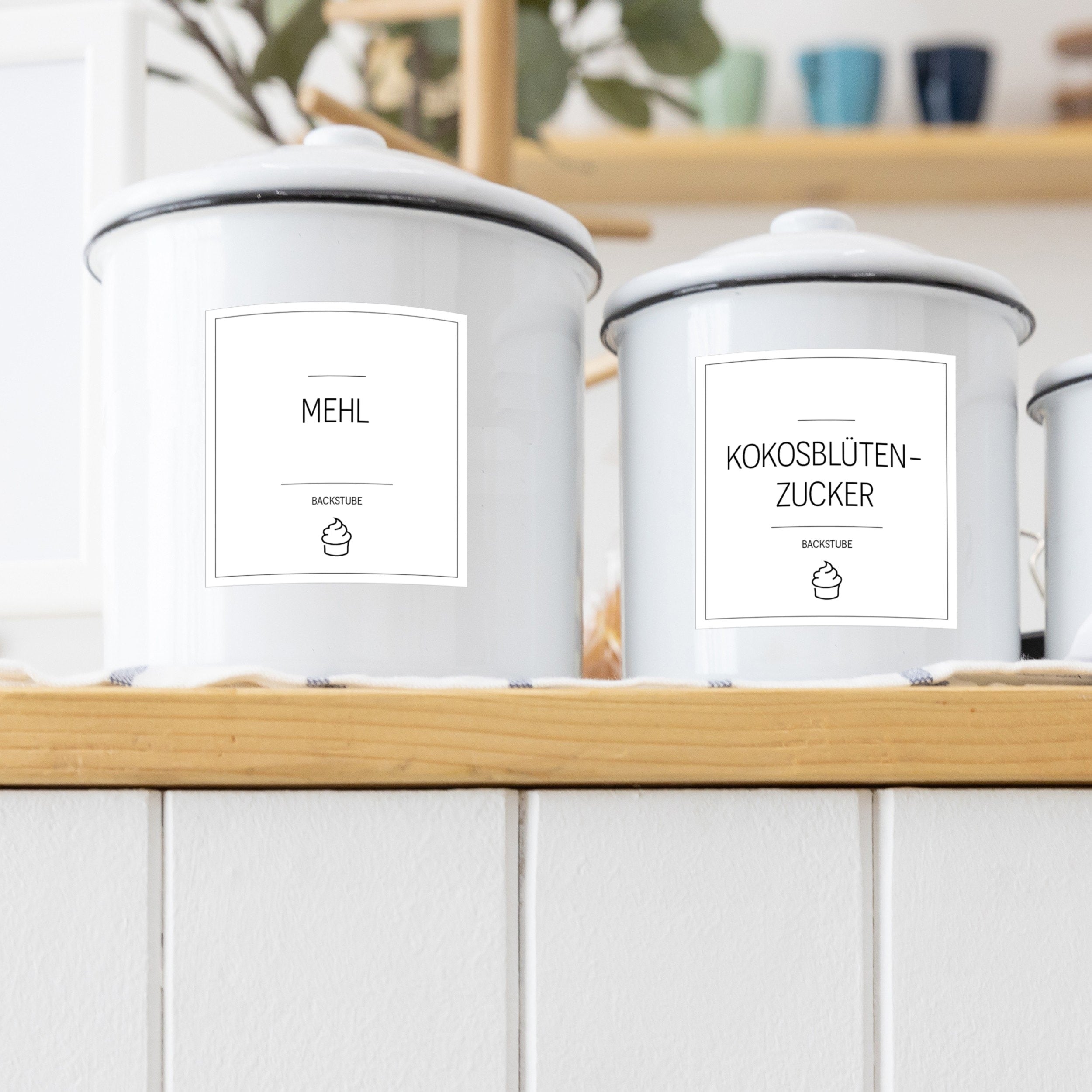 Back-Etiketten – Aufkleber für Backzutaten (Set mit 120 Aufklebern)