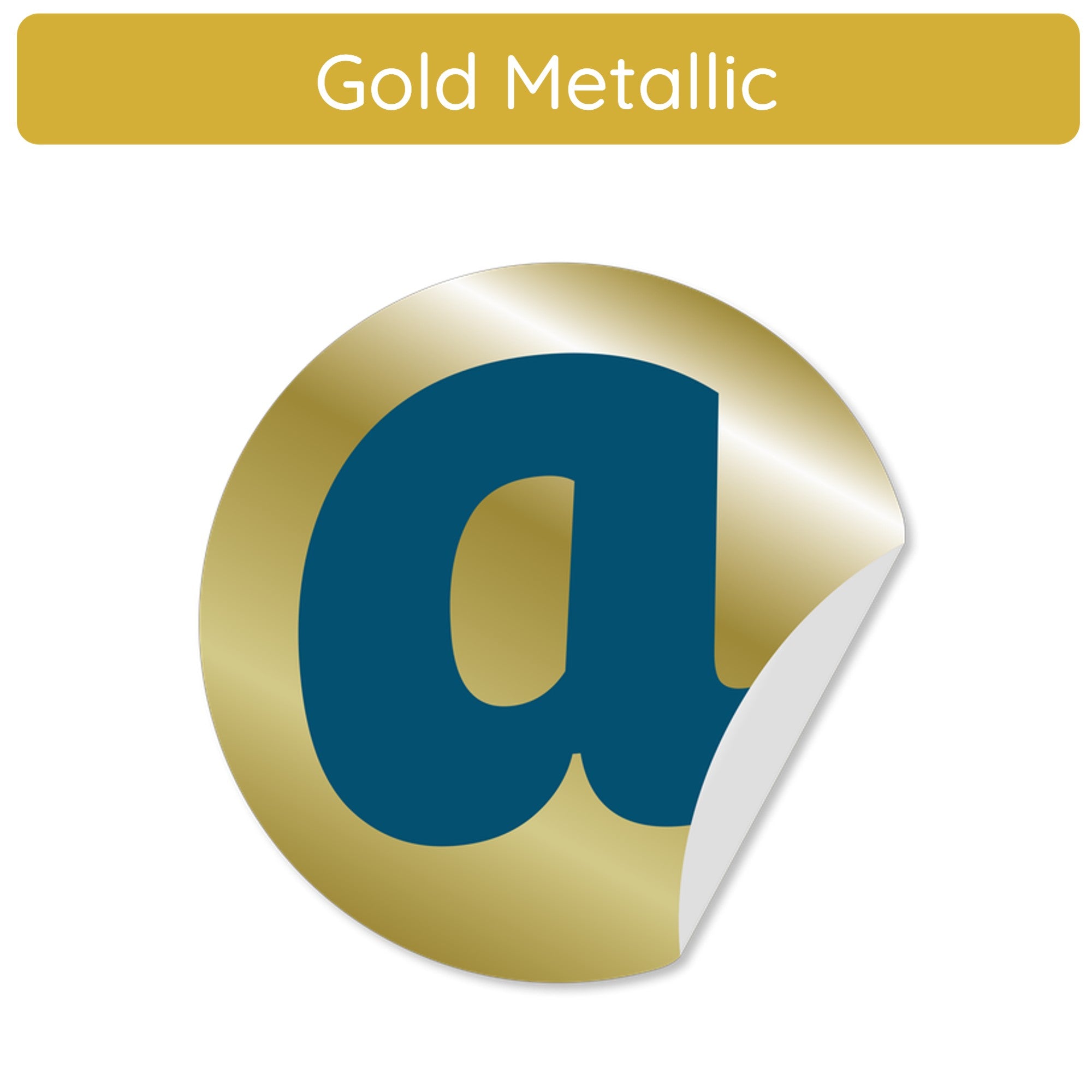 Metallic Aufkleber Gold - aufkleberdrucker.de