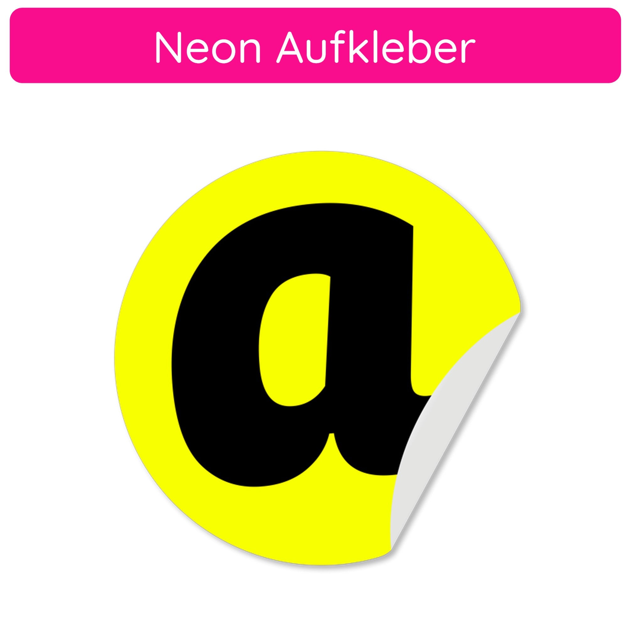 Aufkleber - Neonfolie - Tagesleuchtfolie - aufkleberdrucker.de