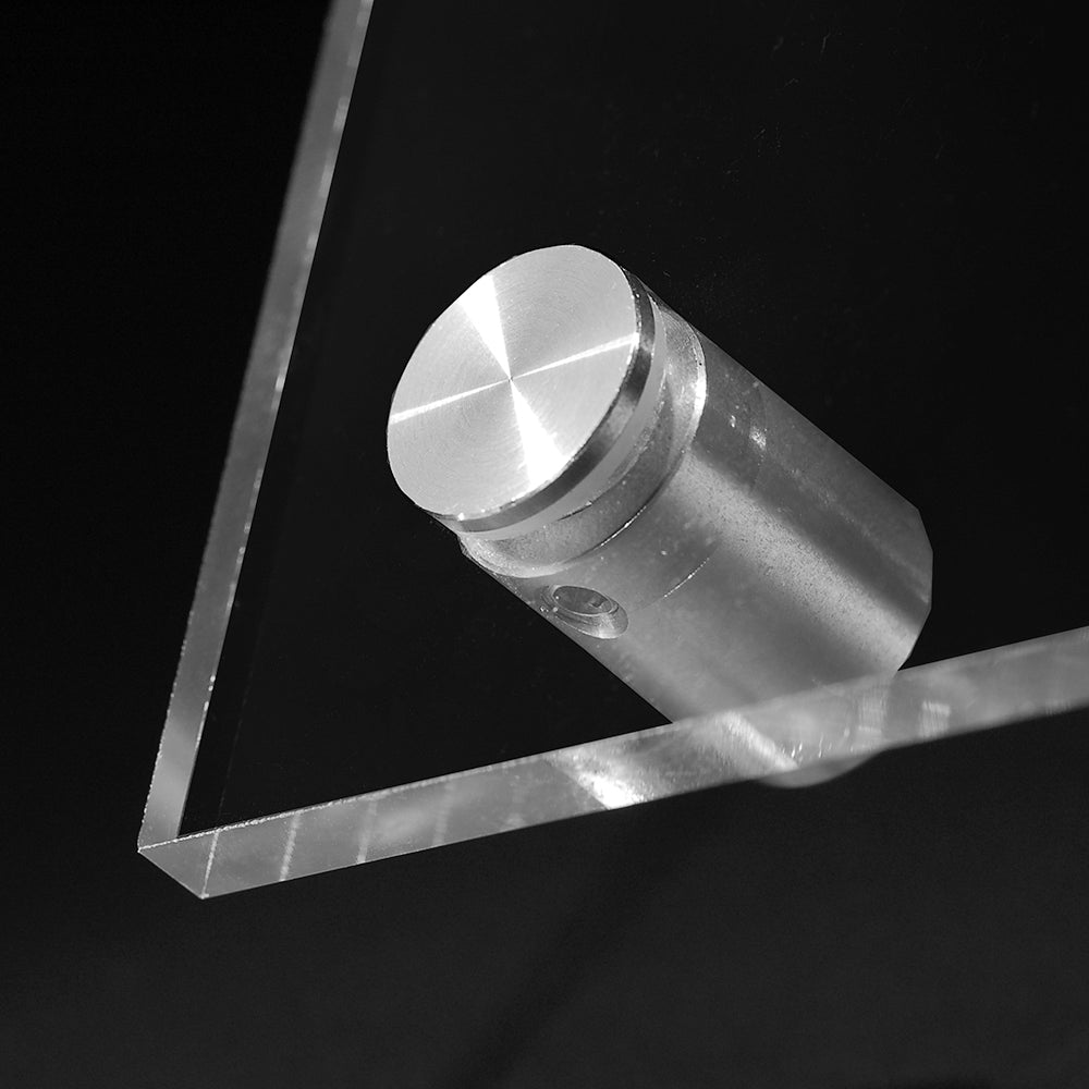 Edelstahl-Abstandhalter VA roh, Durchmesser 10 mm, Wandstärke 2-10 mm, für präzise Montagen, aufkleberdrucker.de
