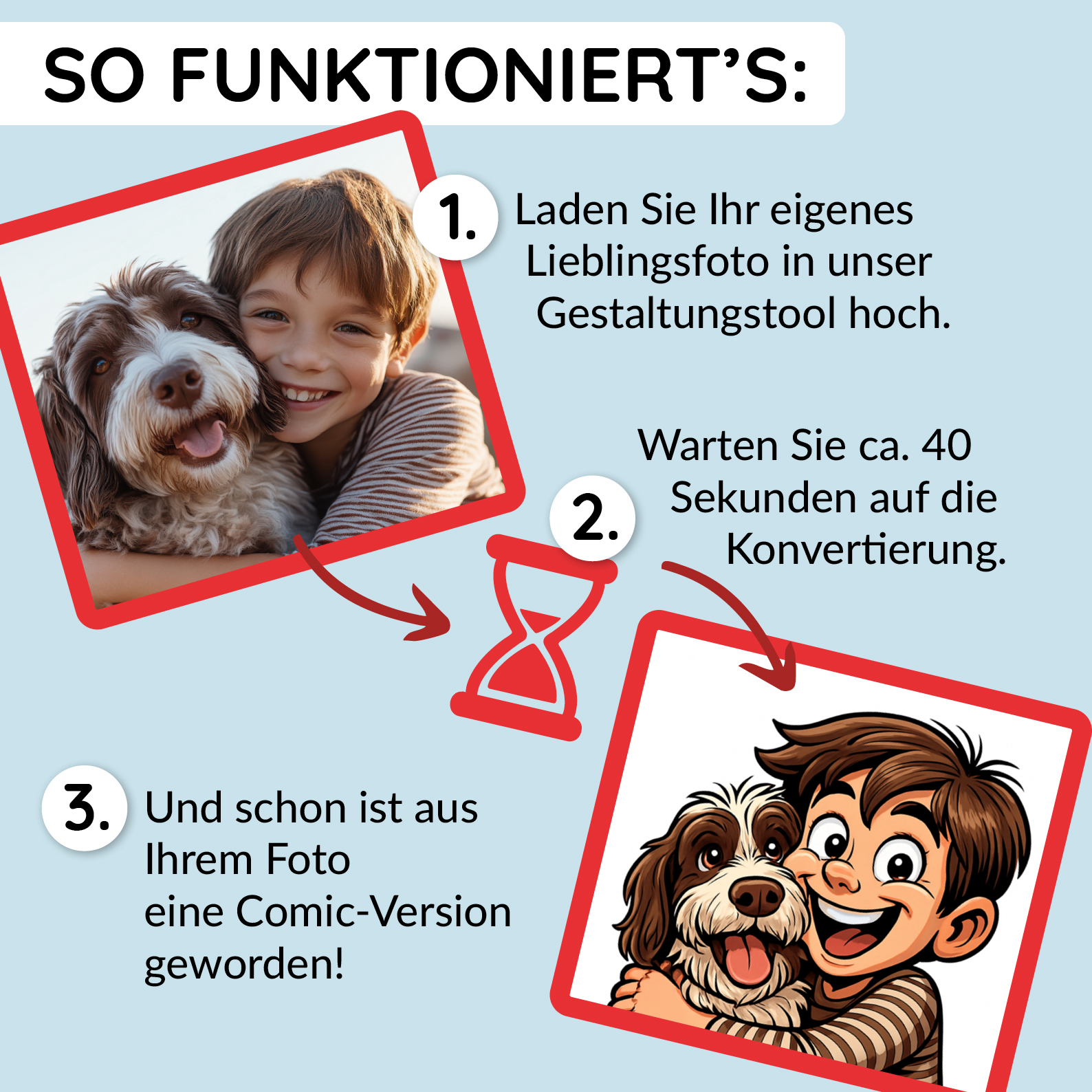 Puzzle mit Karikatur und Individualisierung (inkl. Herzdose – 96 Teile) - aufkleberdrucker.de
