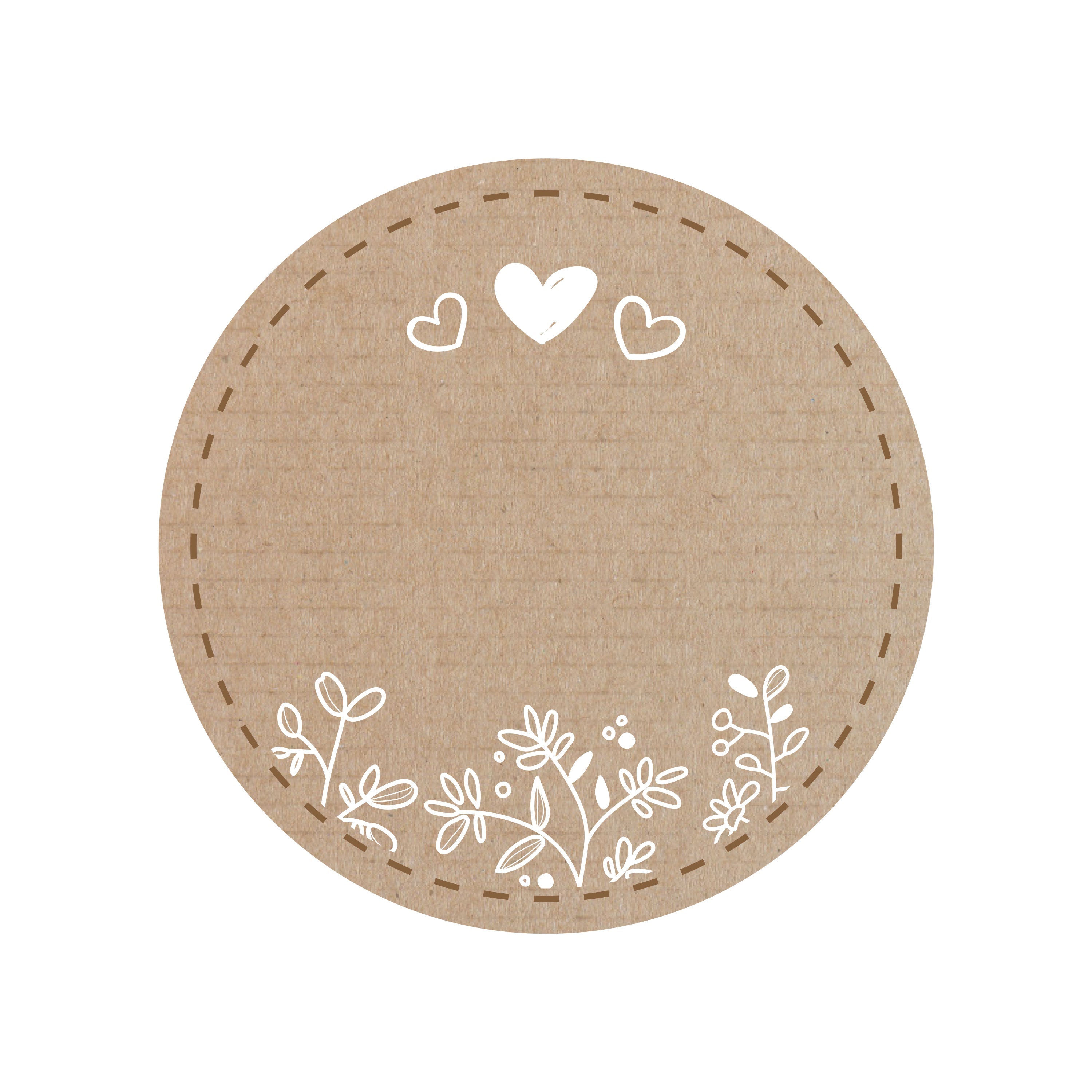 Vintage Marmeladenetiketten Set auf 3 Bögen, runde Aufkleber auf Packpapier, ideal für Geschenke und DIY-Projekte