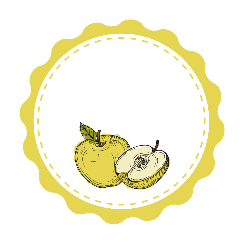 Marmeladenetiketten Set mit Apfelzeichnung, verschiedene Motive, 3 Bögen, 200x300 mm, für kreative Marmeladengläser