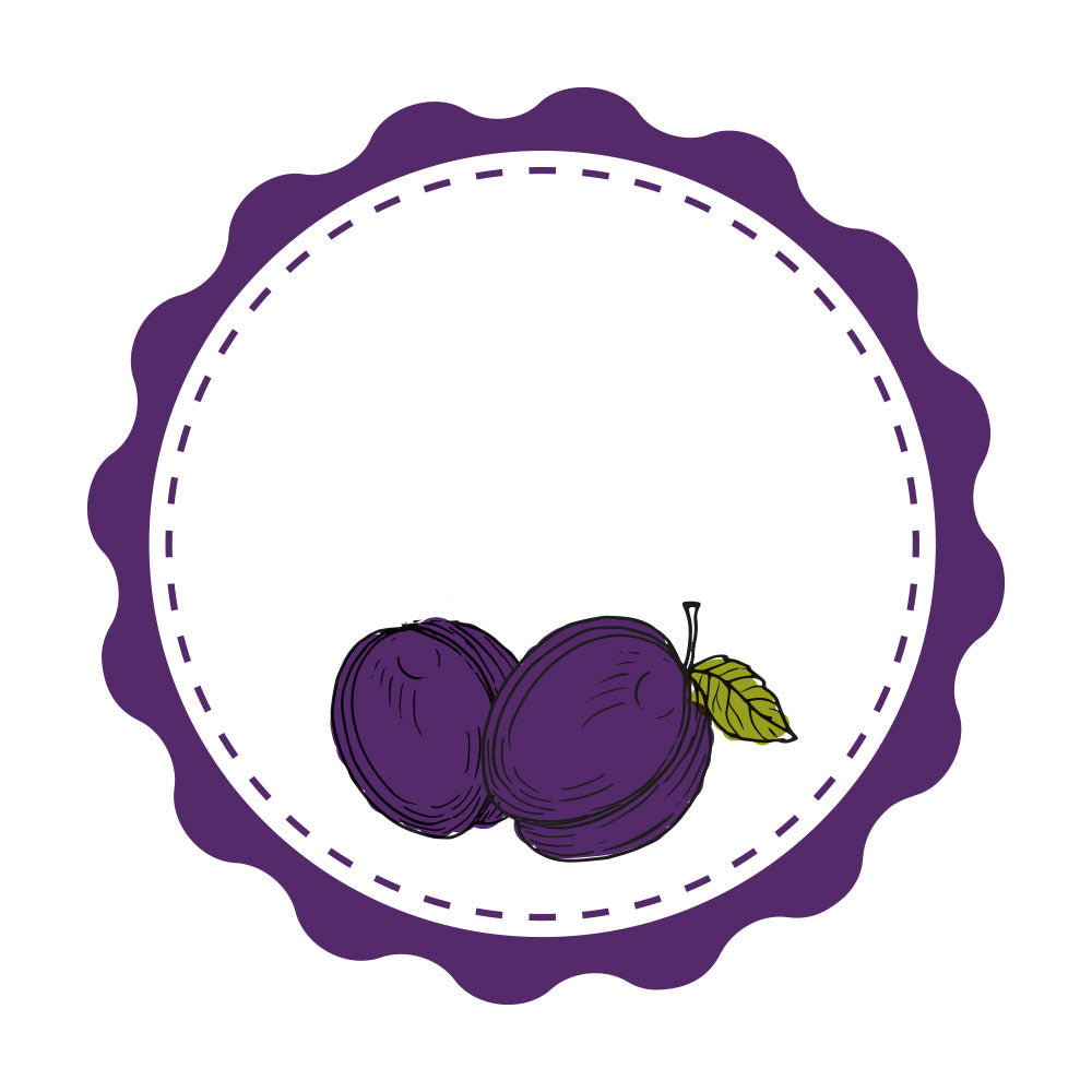 Marmeladenetiketten Set mit verschiedenen Motiven, inklusive Zwetschge, auf kreative Gestaltungstools, 3 Bögen, 200x300 mm