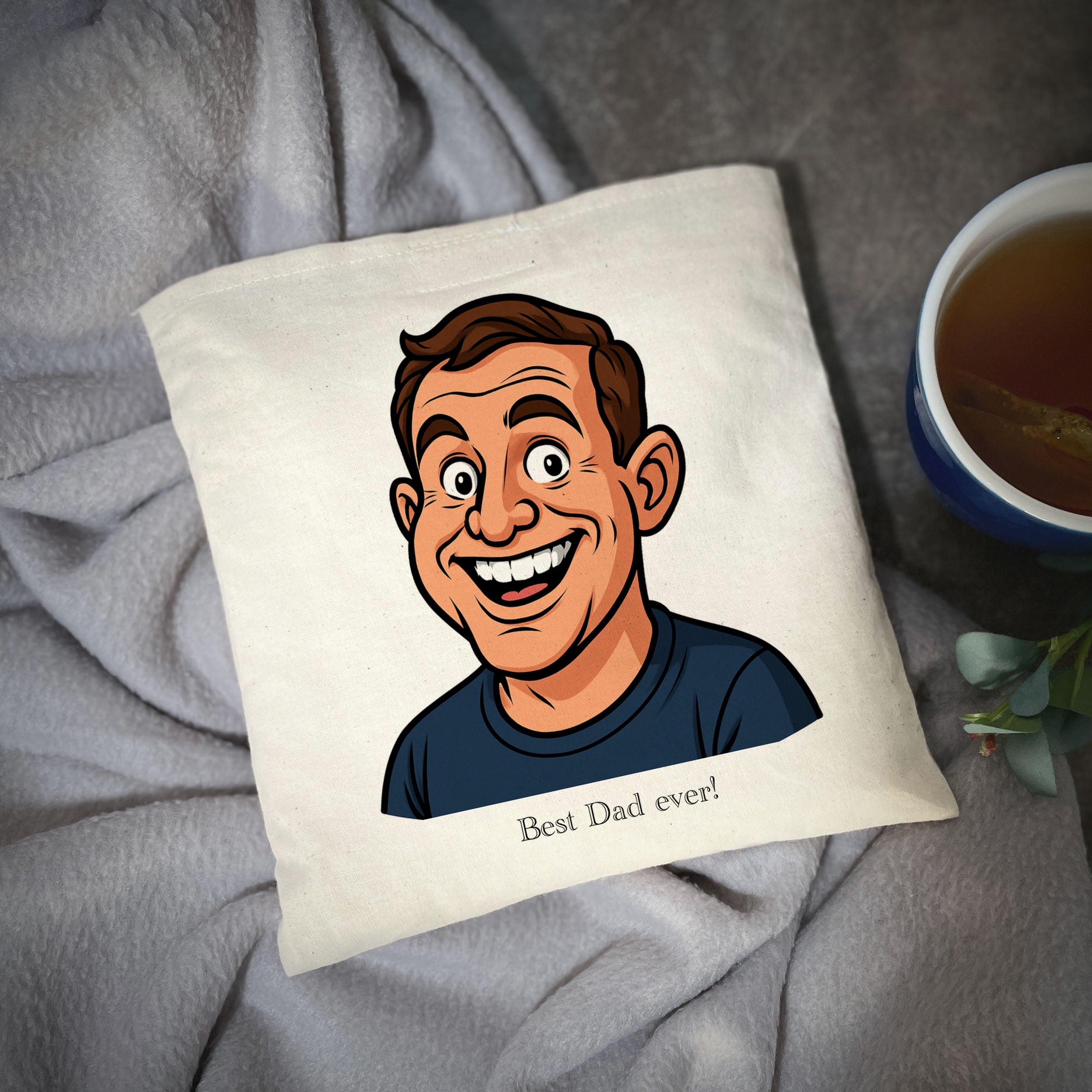 Kirschkernkissen mit Karikatur & Individualisierung - adressaufkleber-fabrik.de