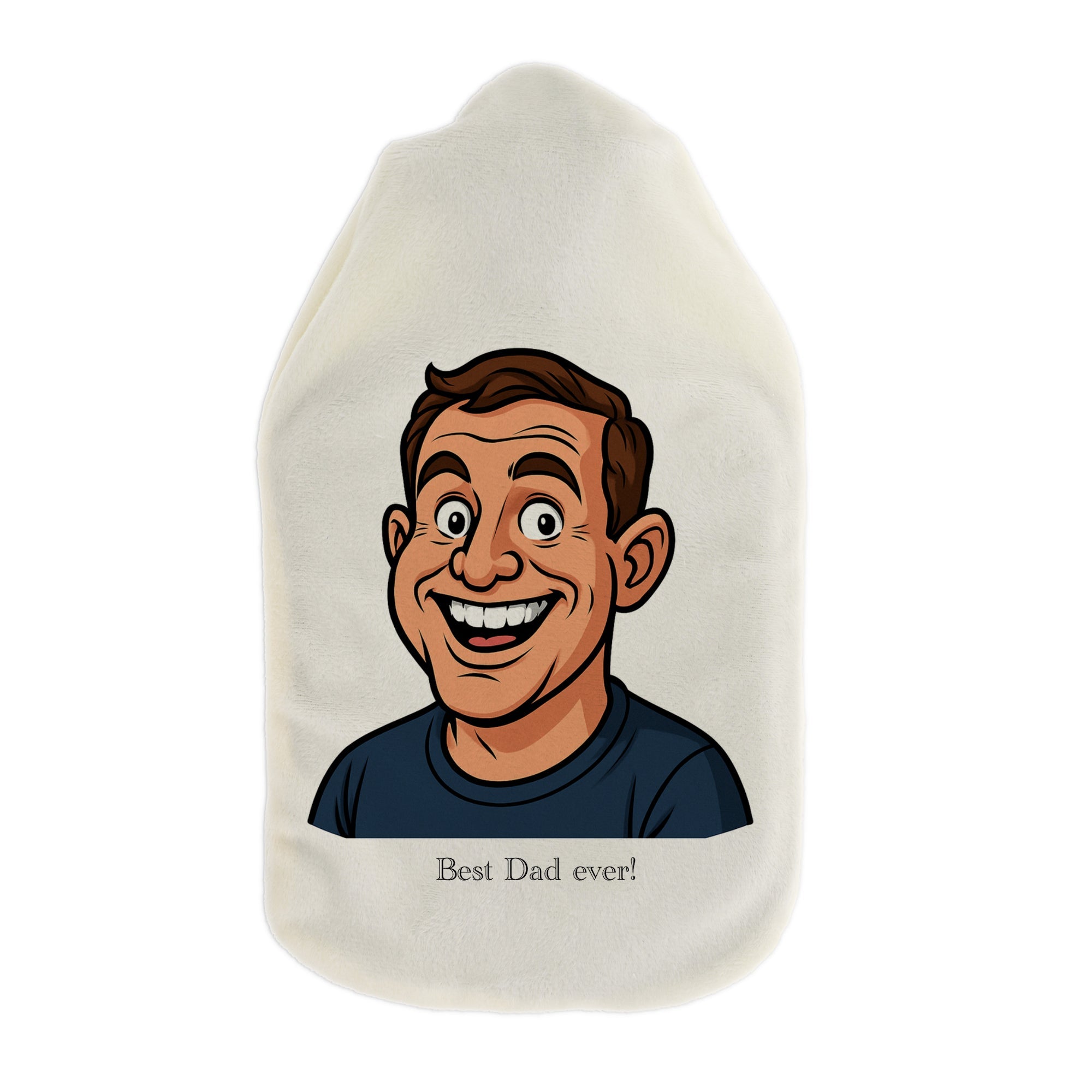 Wärmflasche mit Karikatur und Individualisierung - aufkleberdrucker.de