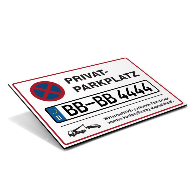 KSIGN Hinweisschild Privatparkplatz Widerrechtlich geparkte Fahrzeuge werden kostenpflichtig abgeschleppt kaufen KSIGN Hinweisschild Privatparkplatz Widerrechtlich geparkte Fahrzeuge werden kostenpflichtig abgeschleppt kaufen