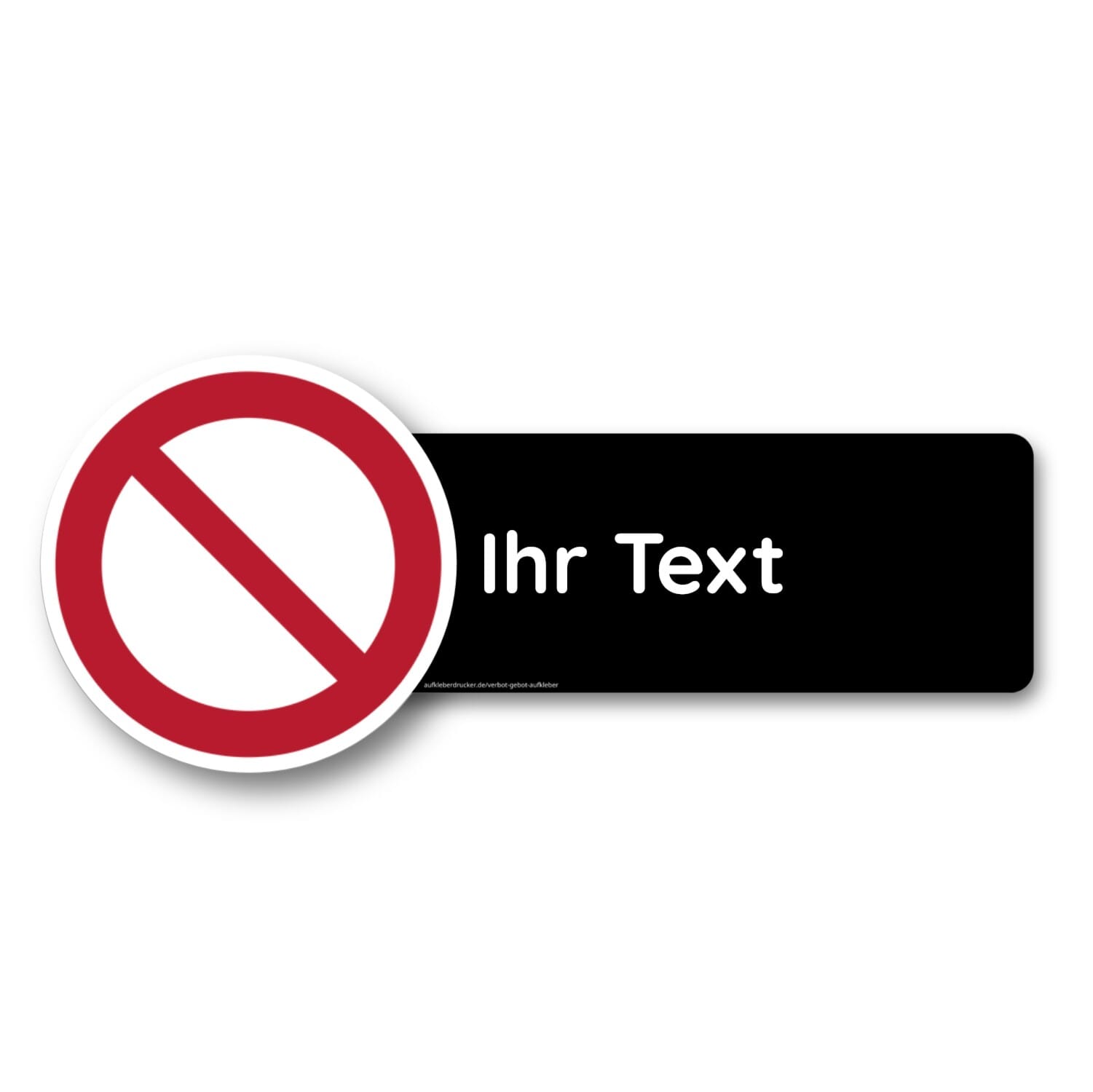 Verbotszeichen-Designschild 24x10 cm | aufkleberdrucker.de