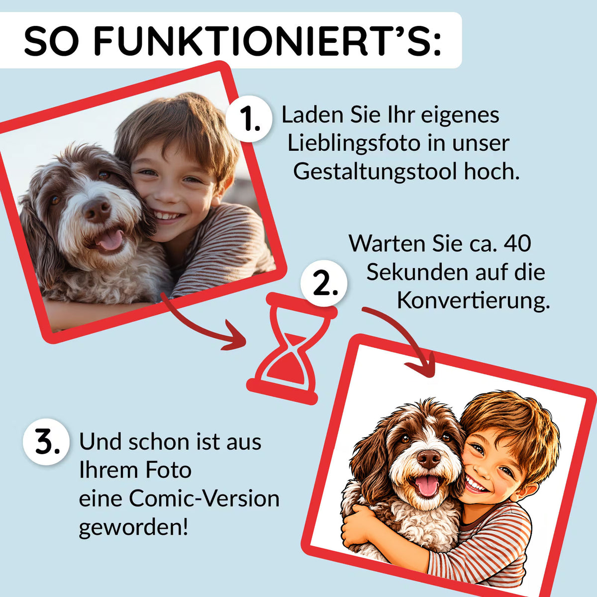Puzzle mit Karikatur und Individualisierung, 96 Teile, inklusive Herzdose von aufkleberdrucker.de