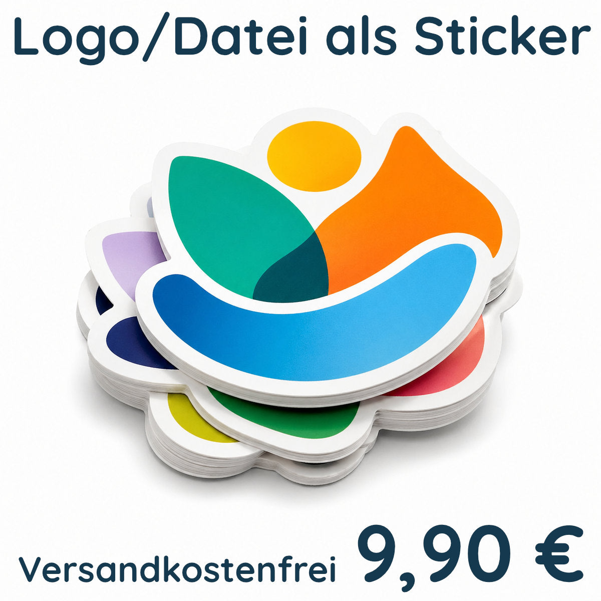 Logo Sticker 10x10 cm Matt (Standard Material Orafol 3164)