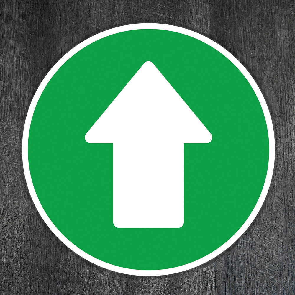 Fußbodenaufkleber - Bodenmakierung "Durchgang frei" (300x300 mm)