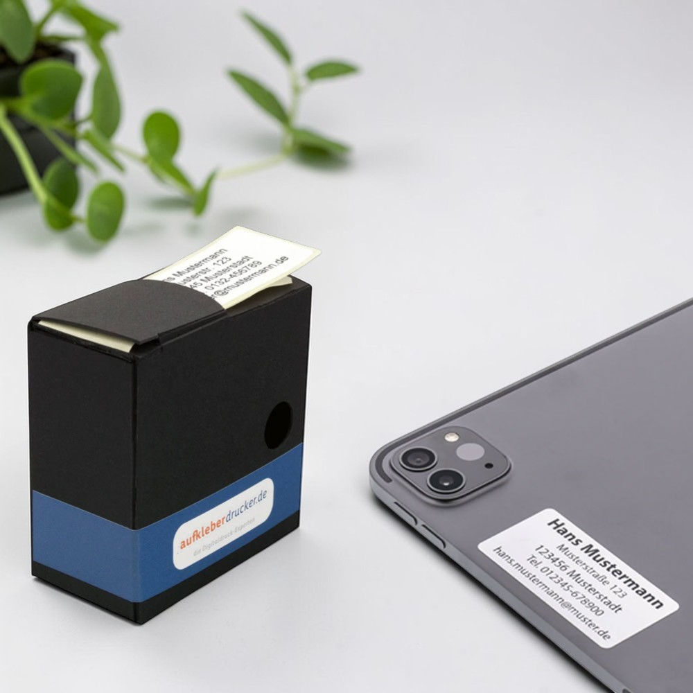 Kinder-Adressen-Etiketten im Spenderkarton, 60x30 mm, 250 Rollenetiketten, aufkleberdrucker.de, für kinderfreundliche Beschriftungen